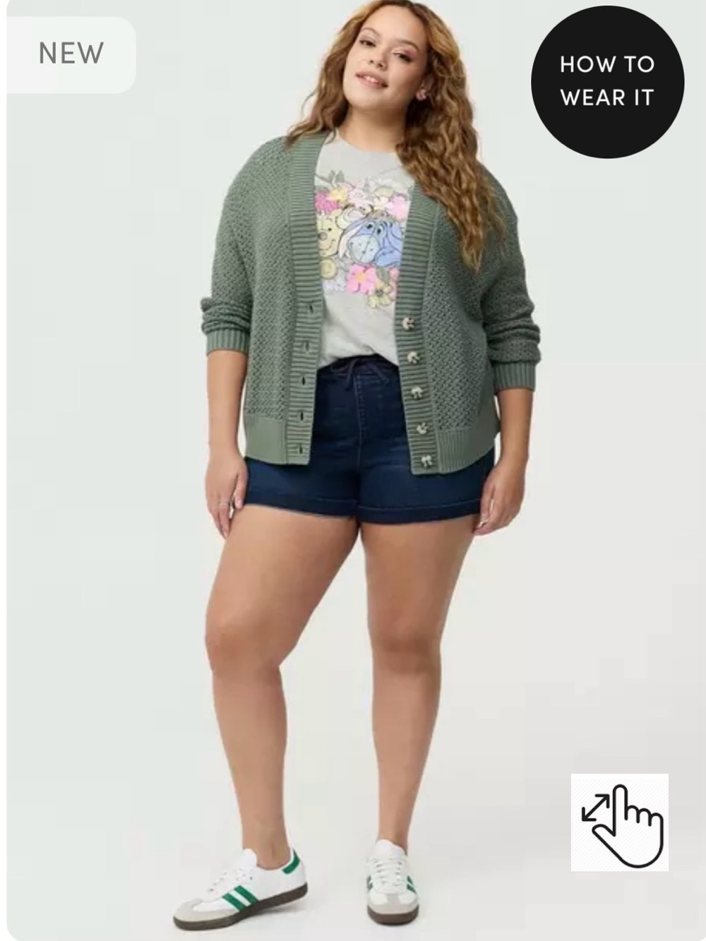 Torrid Moss Green Chunky Knit Button-Front Cardigan 2X